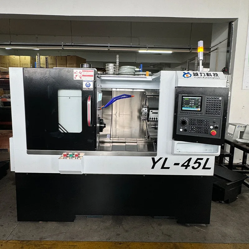Slant Bed CNC Lathe ກັບ Servo Turret ແລະ Tailstock